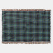 Couverture Campbell Clan Ancient Light Bleu et Tartan Vert (Devant)