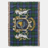 Couverture Campbell Clan Badge & Tartan (devant Vertical)
