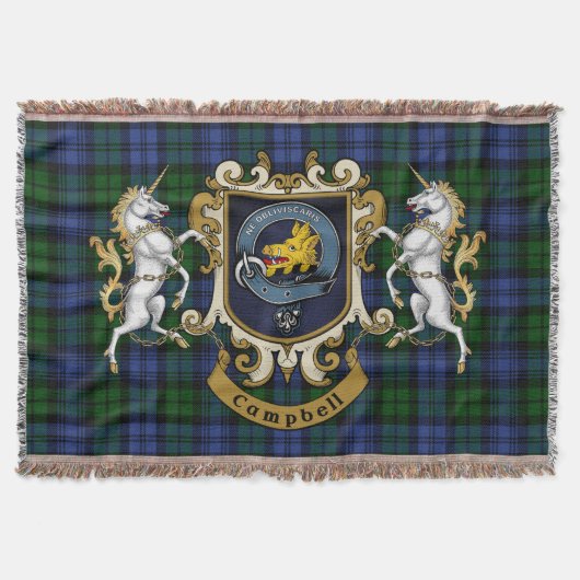 Couverture Campbell Clan Badge & Tartan (Devant)