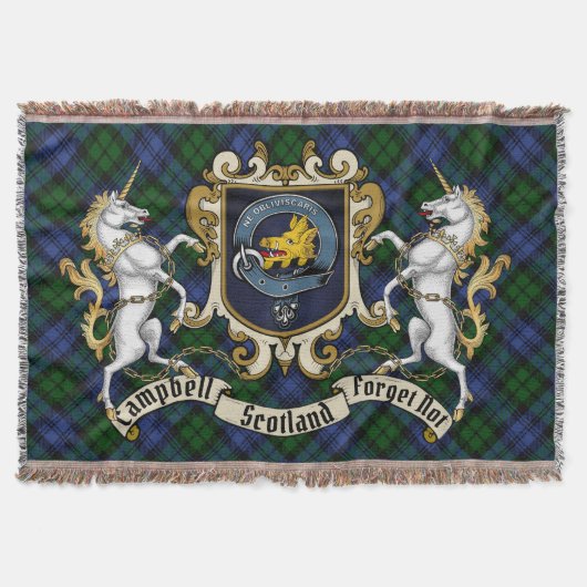 Couverture Campbell Clan Badge & Tartan (Devant)