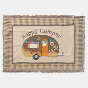 Couverture Camper Retro Daisy Happy