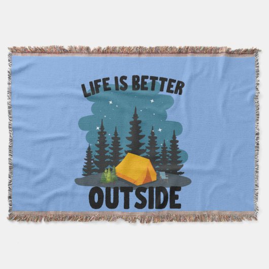 Couverture Camping Outdoor Lover (Devant)