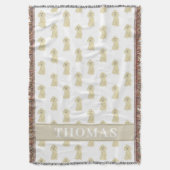 Couverture Caniche Personnalisé (Fauve Tanné Blond Doré) (devant Vertical)