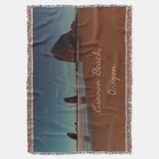 Couverture Cannon Beach Oregon Haystack Rock (devant Vertical)