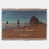 Couverture Cannon Beach Oregon Haystack Rock (Devant)