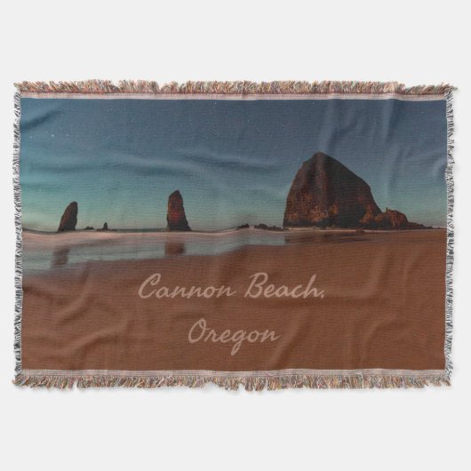 Couverture Cannon Beach Oregon Haystack Rock (Devant)