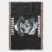 Couverture Capybara avec lunettes de soleil Capy Commander (devant Vertical)
