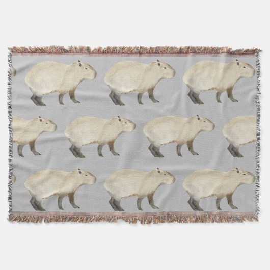 Couverture Capybara Lance Blanche (Devant)