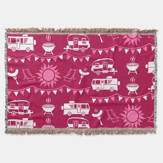Couverture Caravan Camping Maison Décor (Devant)