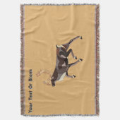 Couverture Caribou/Reindeer d'art populaire (devant Vertical)