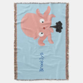 Couverture Caricature de bébé pieuvre rose mignonne humour (devant Vertical)