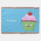 Couverture Caricature de cupcake joyeux (Devant)