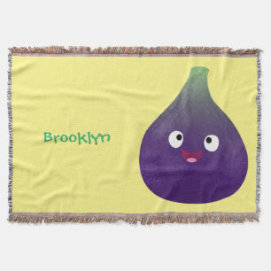 Couverture Caricature de fruits mauve joyeux aux figues