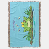 Couverture Caricature de grenouille vert mignon (devant Vertical)