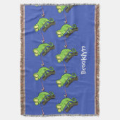 Couverture Caricature de lézard de caméléon vert joyeux (devant Vertical)
