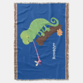 Couverture Caricature de lézard de caméléon vert joyeux (devant Vertical)