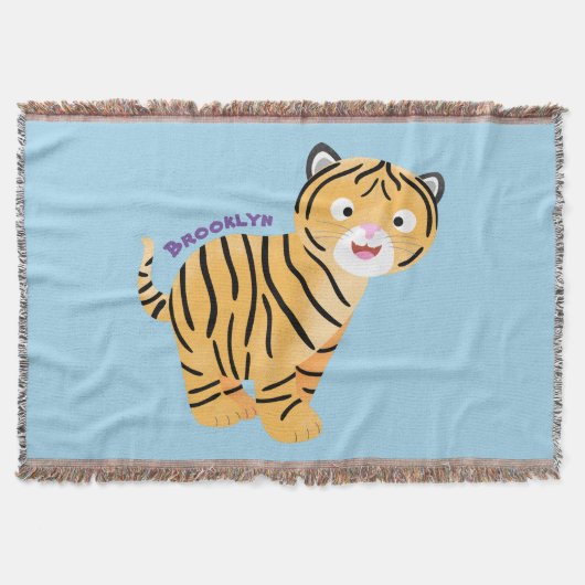 Couverture Caricature de petit tigre joyeux (Devant)