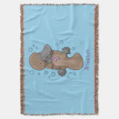 Couverture Caricature de platypus bébé très heureuse (devant Vertical)
