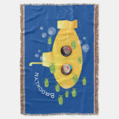 Couverture Caricature de poisson sous-marin jaune mignon (devant Vertical)