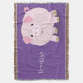 Couverture Caricature de porc mignon rose pot vendue (devant Vertical)
