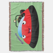 Couverture Caricature d'hovercraft rouge joyeux (devant Vertical)