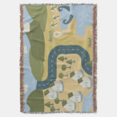 Couverture Caricature élégante paysage carte de voyage (devant Vertical)