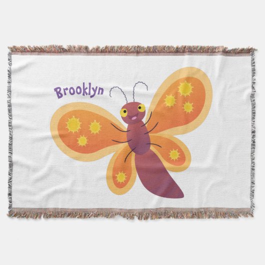 Couverture Caricature joli papillon orange (Devant)
