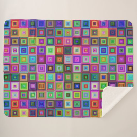 couverture carré arc-en-ciel (Devant (Horizontal))