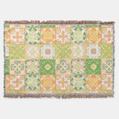 Couverture Carreaux ornés en vert et jaune (Devant)