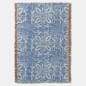 Couverture Carreaux portugais Vintage Azulejos Bleu Blanc (devant Vertical)