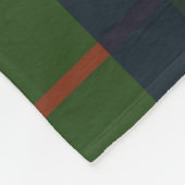 Couverture carrée bleu vert et rouge Tartan (Coin)