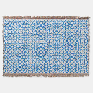 Couverture Carrelage Bleu Méditerranéen Motif - Elégant Azule