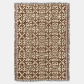 Couverture Carrelage marocain - chocolat et beige (devant Vertical)