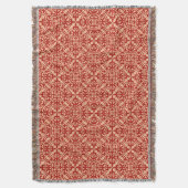 Couverture Carrelage marocain Motif, Coral Orange et Peach (devant Vertical)