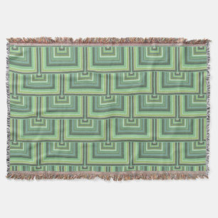 Couverture Carrés écailles vert olive motif