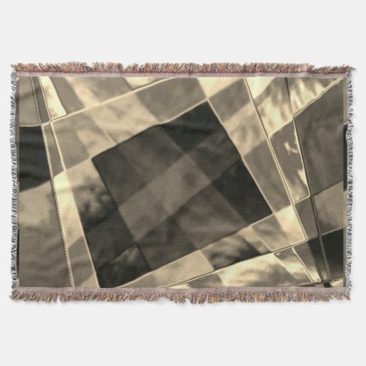 Couverture Carrés et rectangles inclinés en biseau ou brun. (Devant)