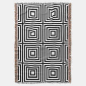 Couverture Carrés noirs et blancs en Carré (devant Vertical)