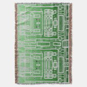 Couverture Carte de circuit imprimé géométrique verte (devant Vertical)