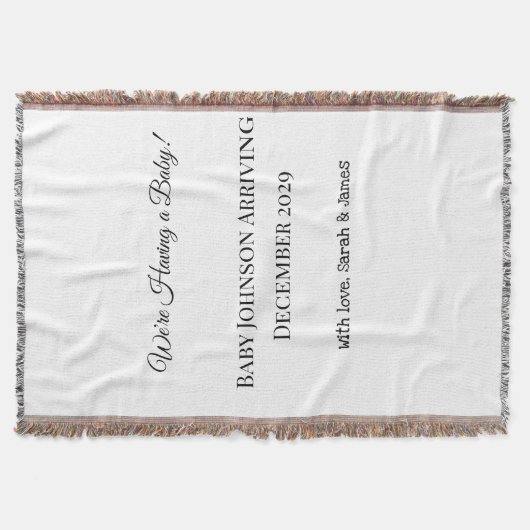 Couverture Carte de déclaration personnalisée pour bébé (Devant)