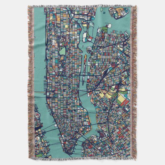 Couverture Carte de Manhattan New York (devant Vertical)