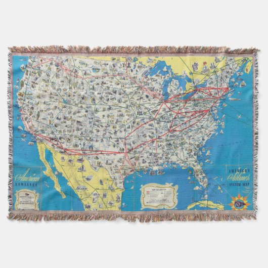 Couverture Carte de système d'American Airlines (Devant)