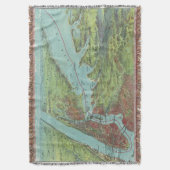 Couverture Carte de vue d'oeil d'oiseaux de New York et de (devant Vertical)