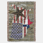 Couverture Carte du drapeau de l'État de Texas Lone Star (devant Vertical)