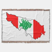 Couverture Carte du Liban avec aimant en pierre de drapeau (Devant)