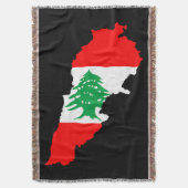 Couverture Carte du Liban avec aimant en pierre de drapeau (devant Vertical)