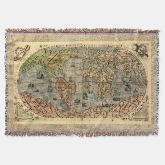 Couverture Carte du monde Forlani Antiquev 1565 Renaissance (Devant)