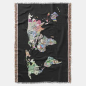 Couverture carte du monde monétaire finance pays symbole entr (devant Vertical)