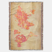 Couverture Carte du monde, peinture à l'action (devant Vertical)