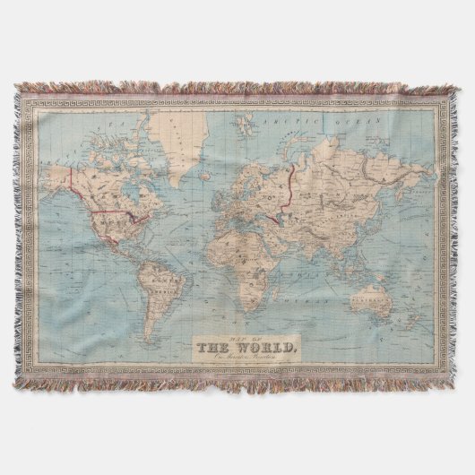 Couverture Carte du monde sur la projection de Mercator (Devant)