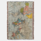 Couverture carte du monde vintage (devant Vertical)